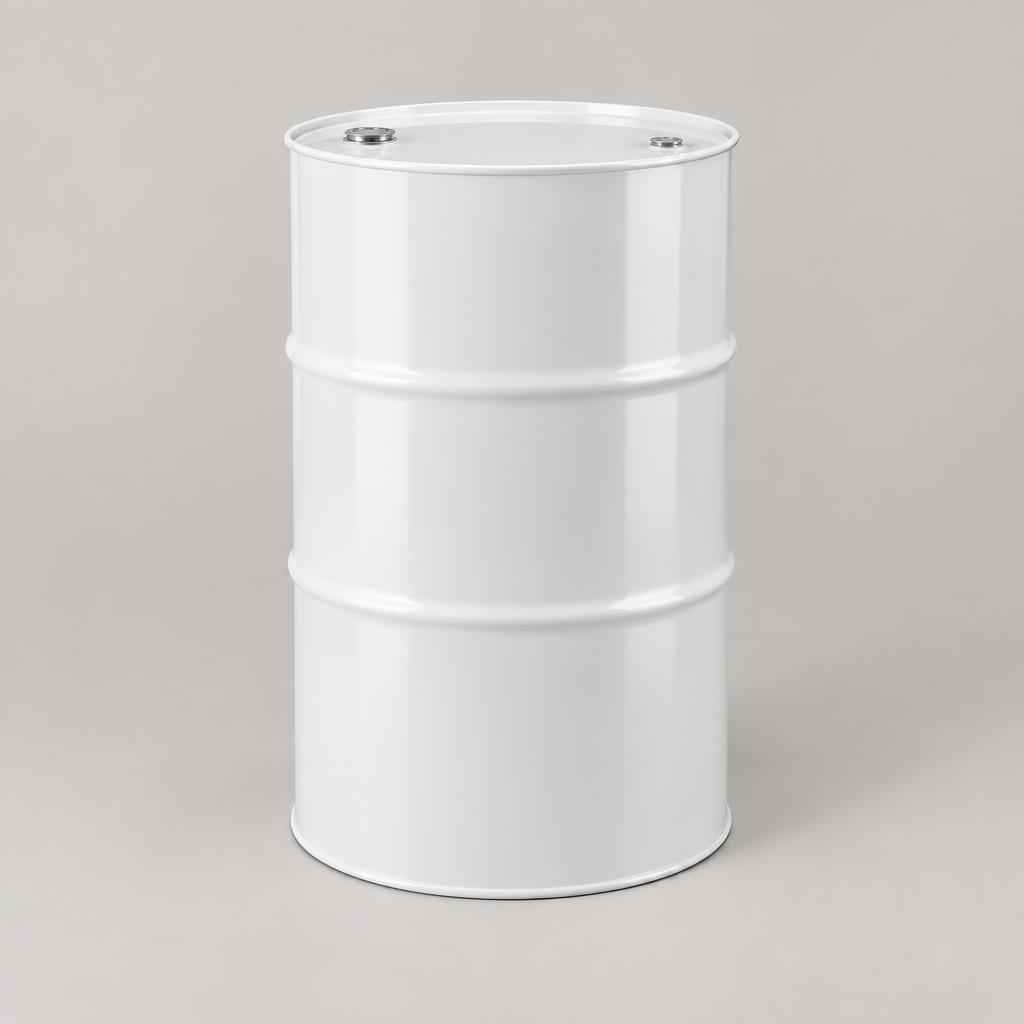 White 208L Drum