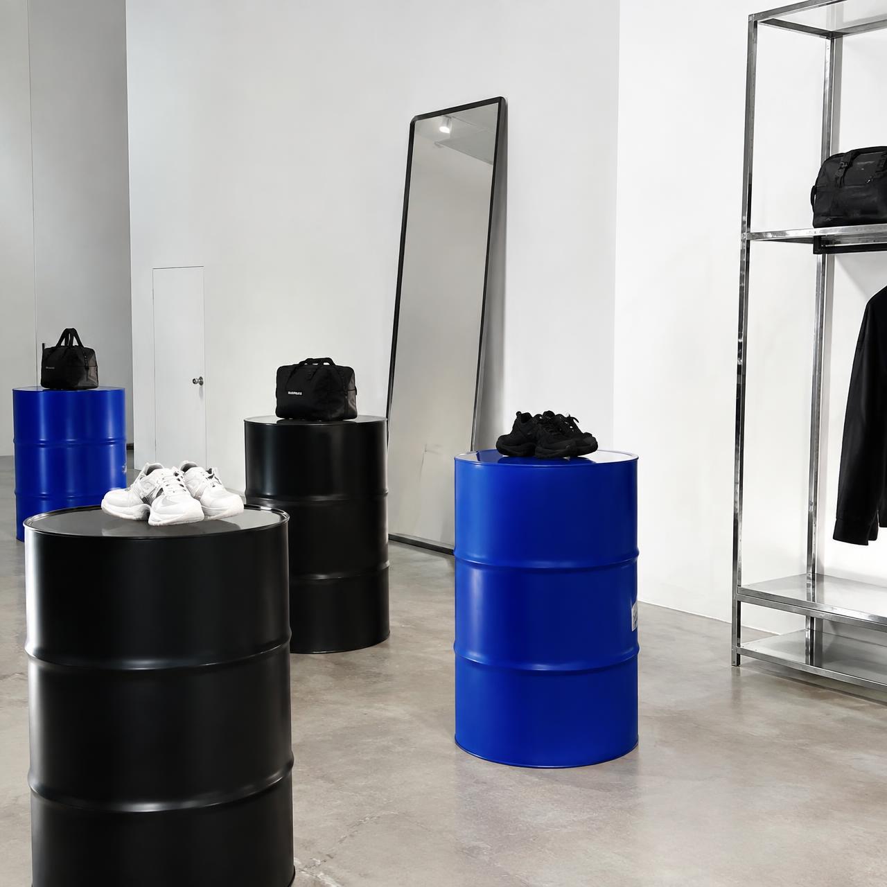 Display plinths for a concept store